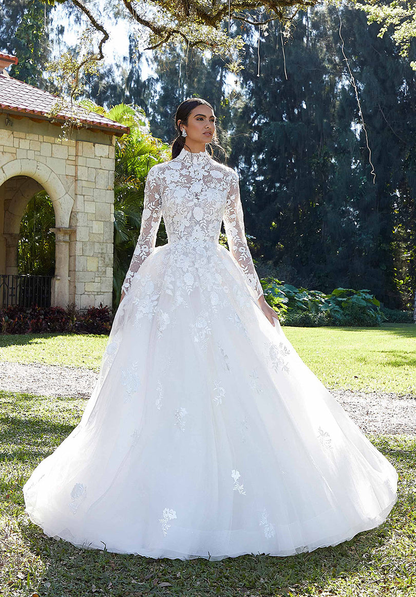 wedding dress designer madeline gardner MGNY Madeline Gardner New York 3461 Plus Size Long Mermaid Wedding Dress