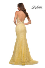 La Femme Illusion Lace Prom Dress 28355