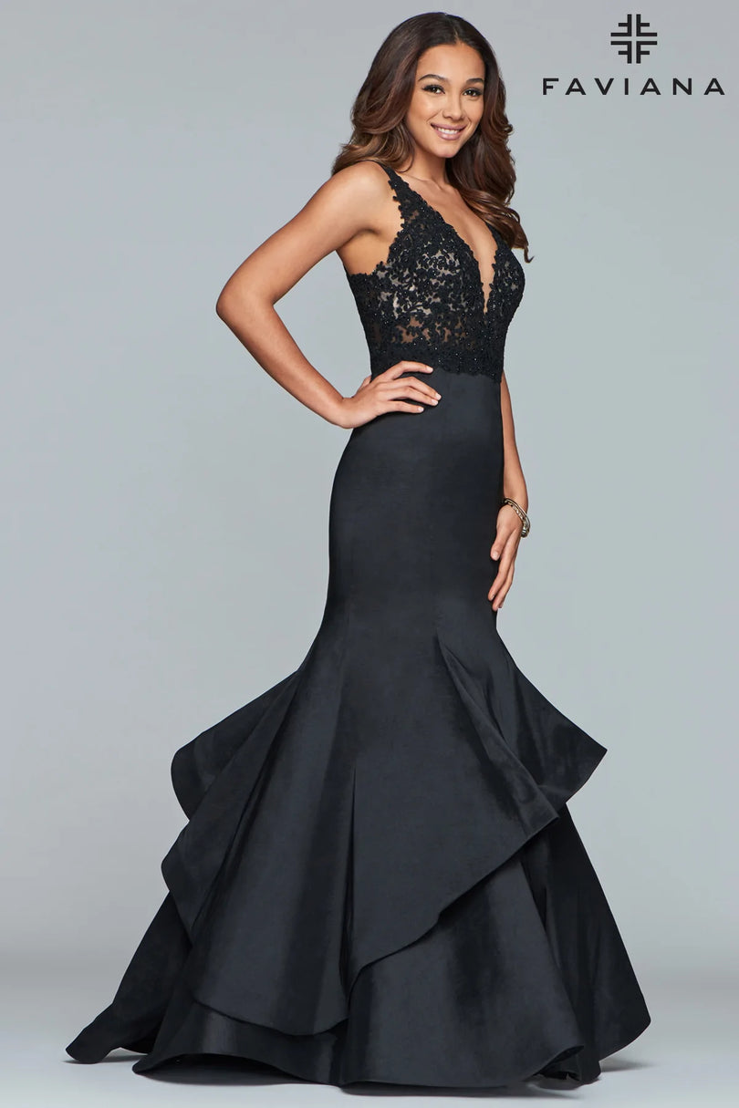 Faviana Long Mermaid Evening Dress S10242