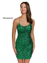 Primavera Exclusives Short Sequin Dress 3351