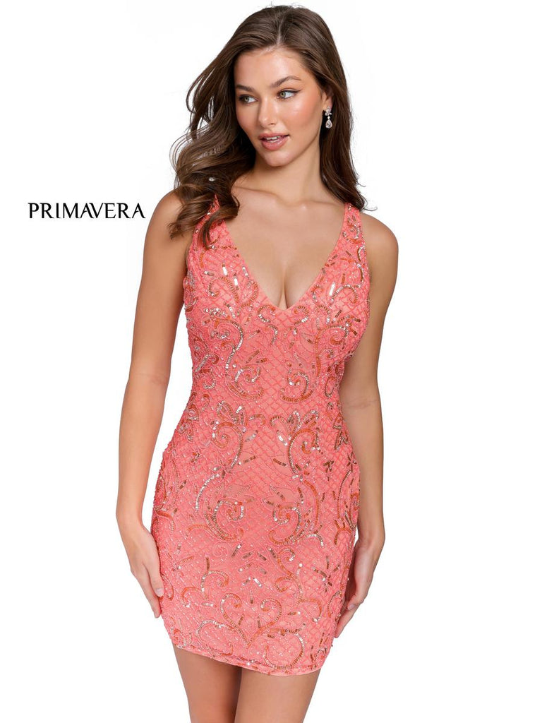 Primavera Couture Short Dress 3825