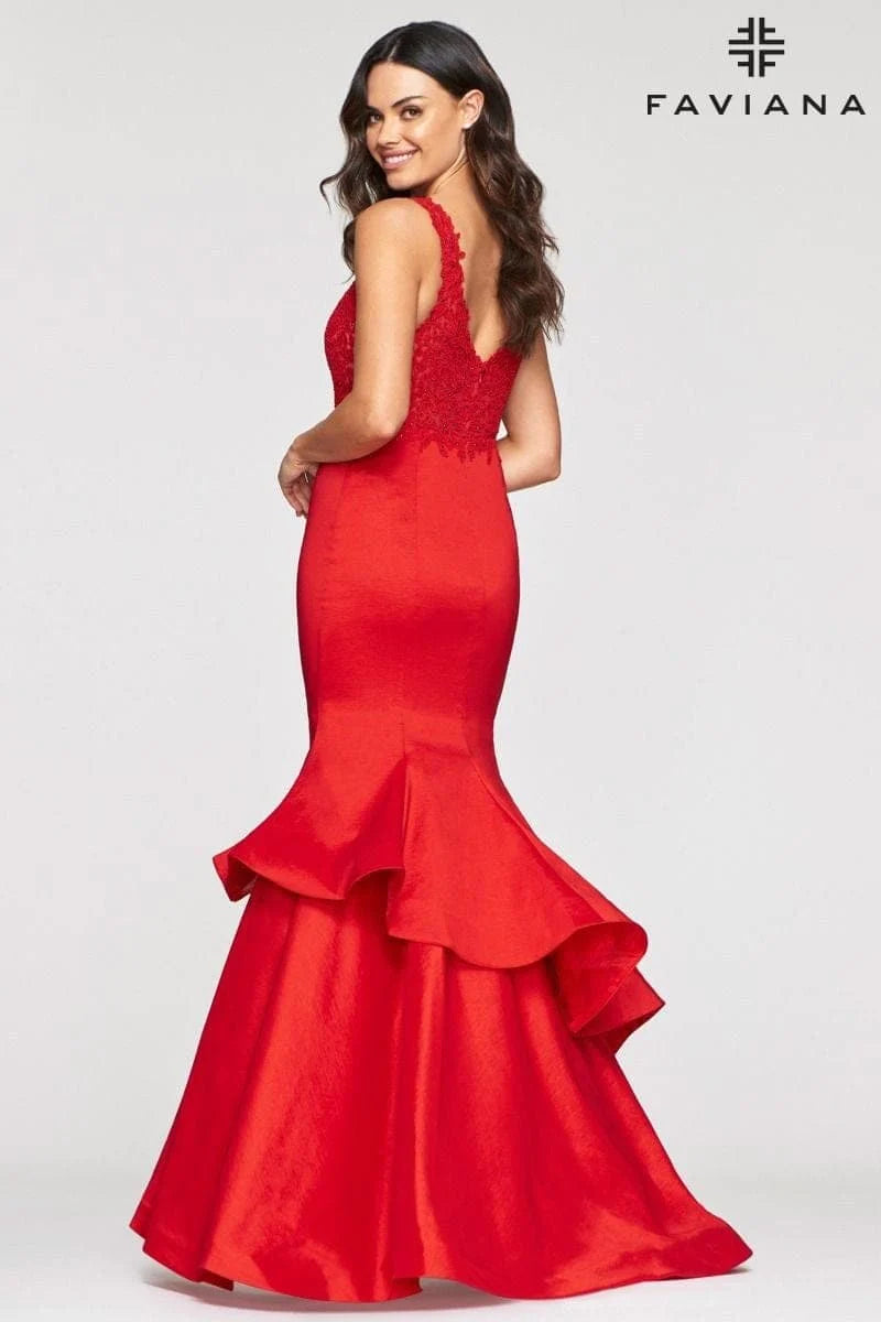 Faviana Long Mermaid Evening Dress S10242