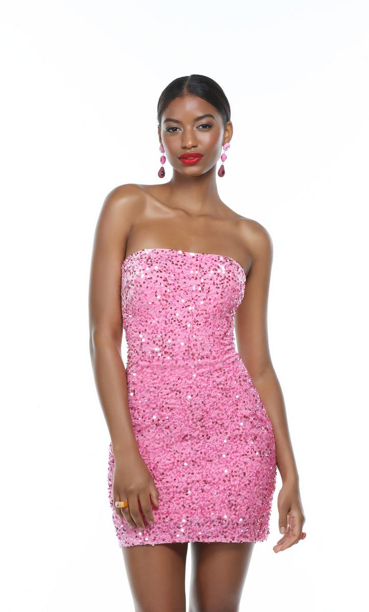Alyce Paris Strapless Sequin Dress 4605 Alyce Paris Strapless Sequin Dress 4605