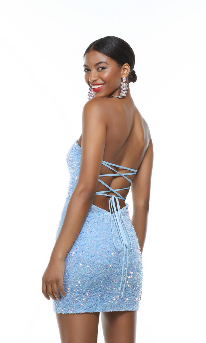 Alyce Paris Strapless Sequin Dress 4605 Alyce Paris Strapless Sequin Dress 4605