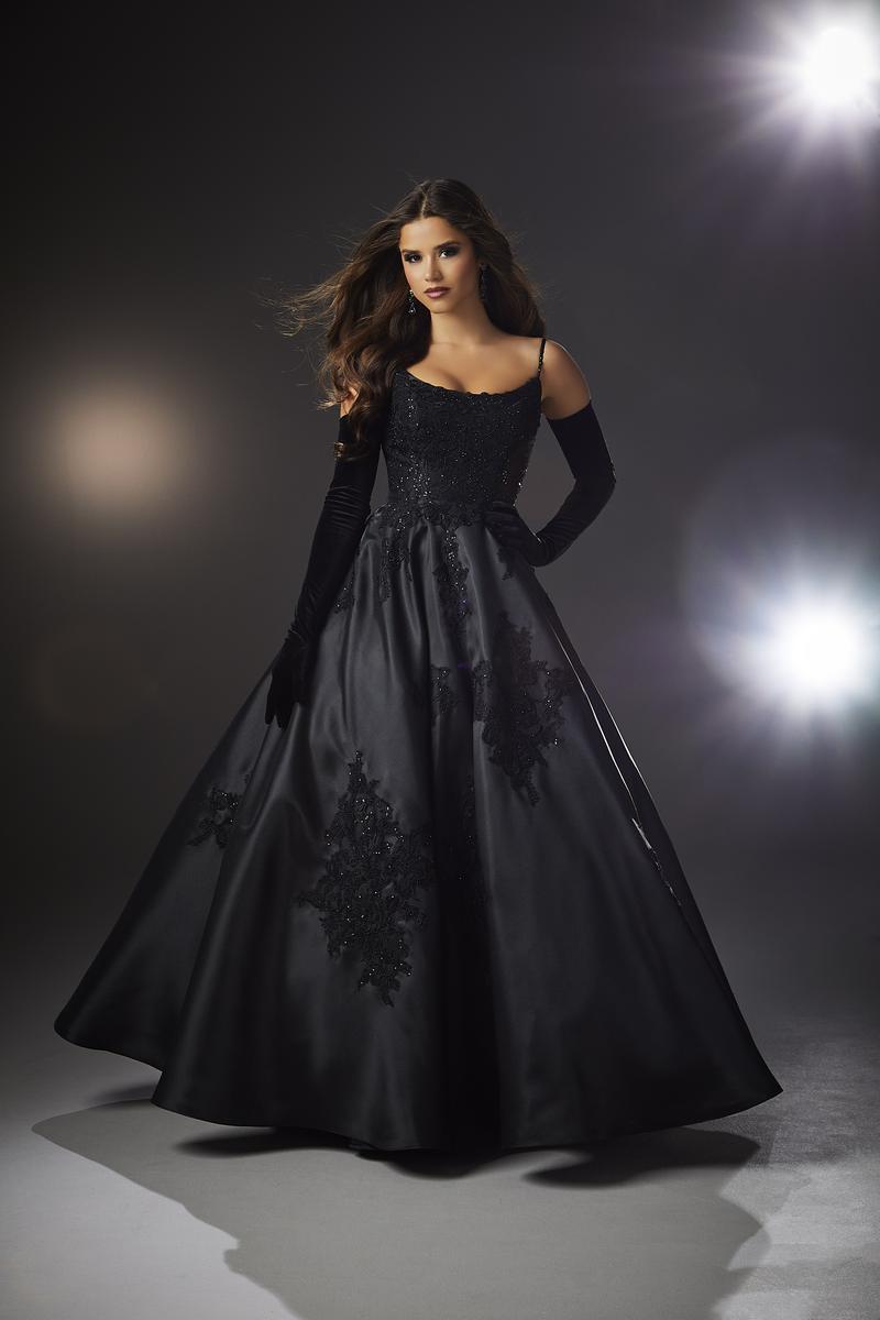 Black Satin Evening Dress| Latest Evening Dresses – D&D Clothing