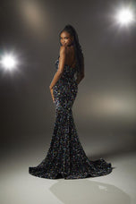 Morilee Long Sequin V-Neck Prom Dress 48009