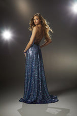 Morilee Metallic Jersey Prom Dress 48026
