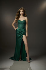 Morilee Long Satin Prom Dress 48054