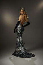 Morilee Halter Sequin Prom Dress 48076