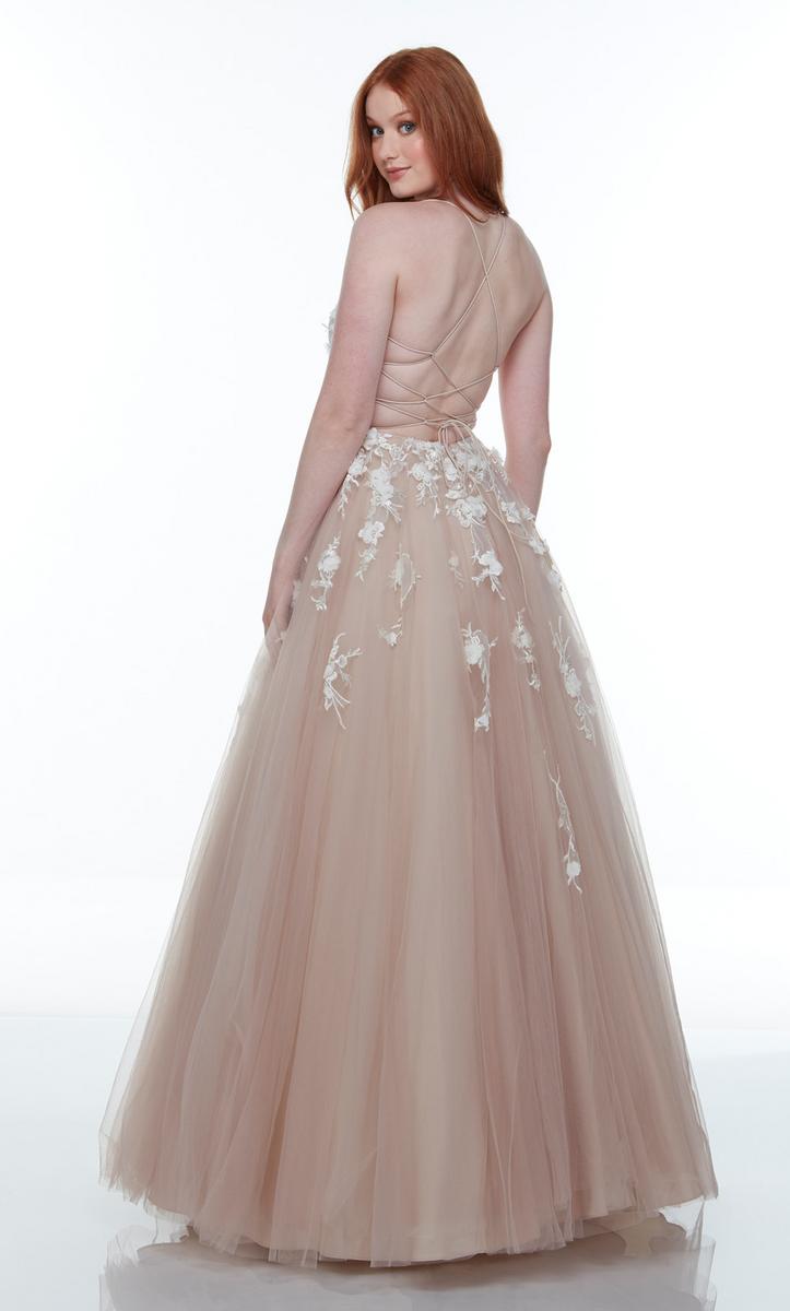 creme prom dresses Alyce Prom Dress 61082
