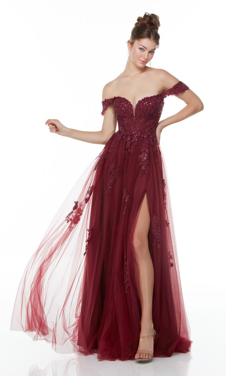 cerise prom dress Strapless Dress Cerise Pink Lace Dress Amarra 89079 Strapless Sequin Bow Cutout Thigh Prom Gown AMARRA