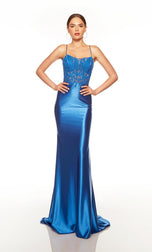 Alyce Corset Lace Prom Dress 61457