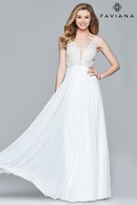 Faviana A-Line Long Prom Dress 8000