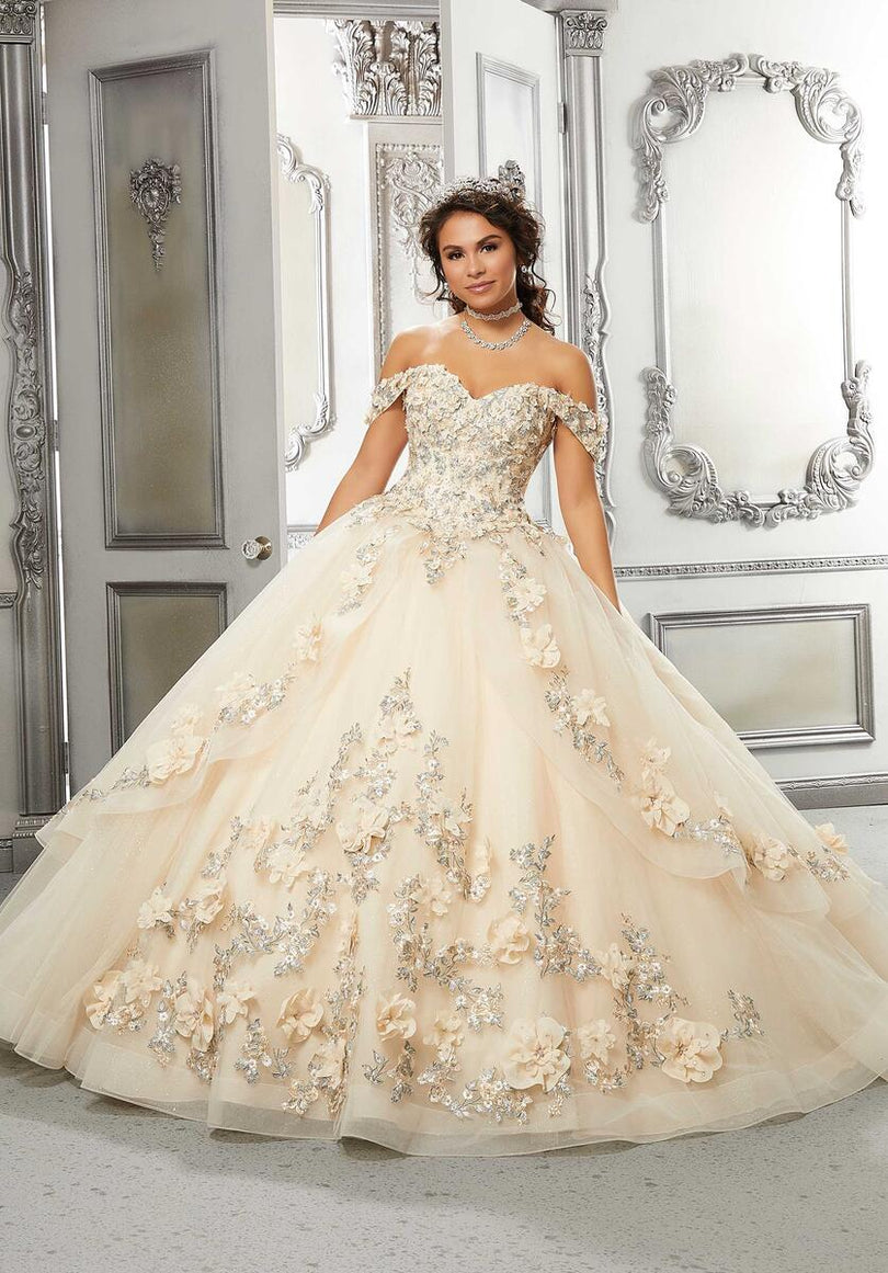 Vizcaya by Morilee 3D Floral Fairytale Quince Dress 89318 Vizcaya by Morilee 3D Floral Fairytale Quince Dress 89318