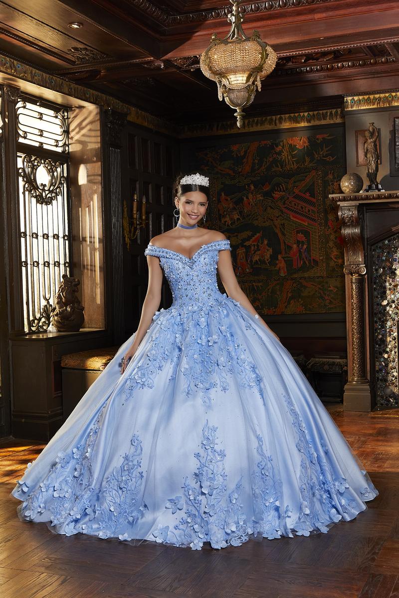 Vizcaya by Morilee Satin Lace Quince Dress 89337 Vizcaya by Morilee Satin Lace Quince Dress 89337
