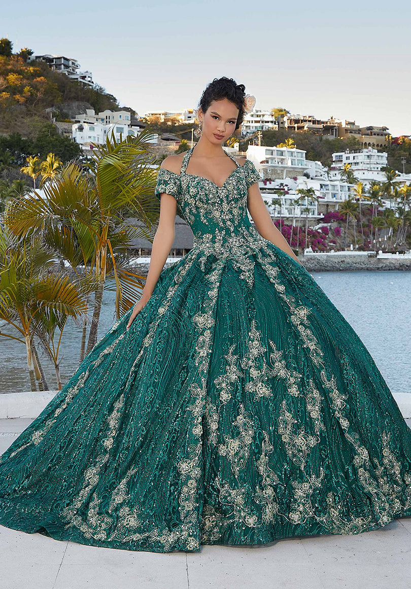 Vizcaya by Morilee Halter Neck Quince Dress 89351 Vizcaya by Morilee Halter Neck Quince Dress 89351