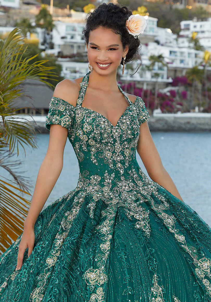 halter quinceanera dresses Gorgeous Halter Quinceanera Dresses Open Back Embroidery Prom Dresses Evening Party Dresses