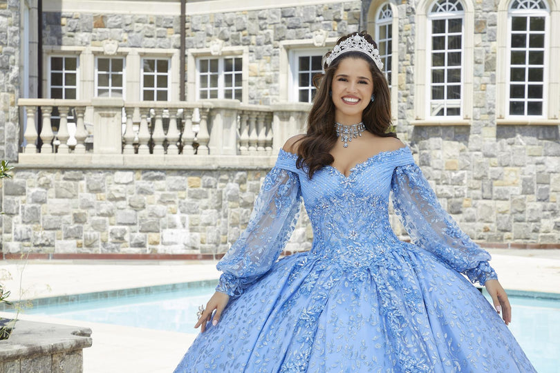Vizcaya by Morilee Bishop Sleeve Quince Dress 89411 Vizcaya by Morilee Bishop Sleeve Quince Dress 89411
