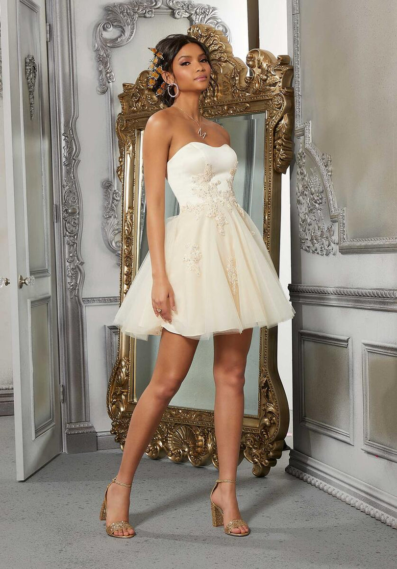 Morilee A-Line Strapless Damas Dress 9575 Morilee A-Line Strapless Damas Dress 9575