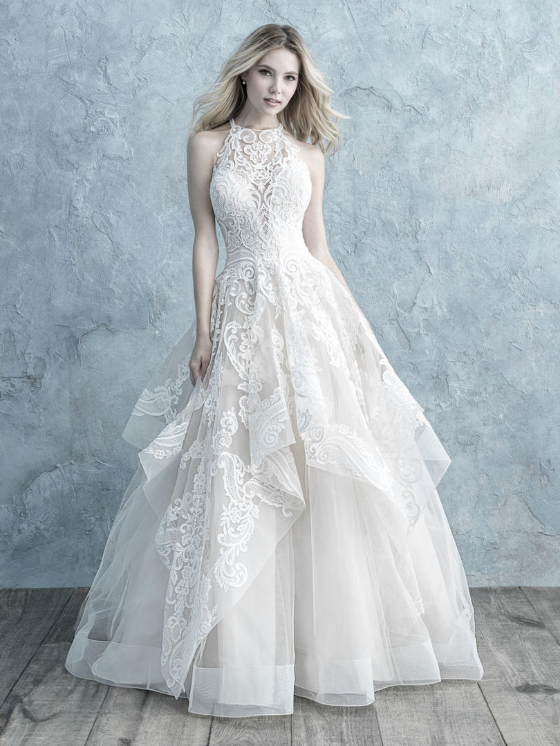 allure halter wedding dress Wilderly Bride by Allure F366 Queen Custom Couture