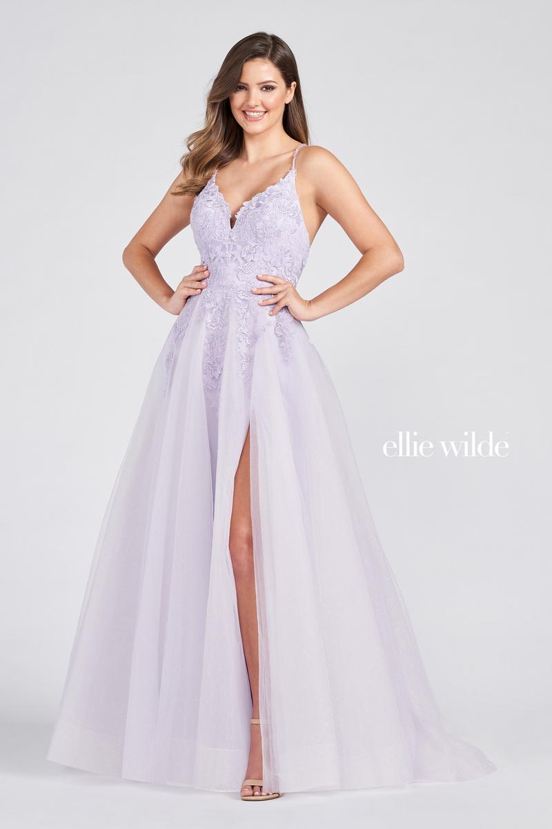 Ellie Wilde A-Line V-Neck Prom Dress EW122014