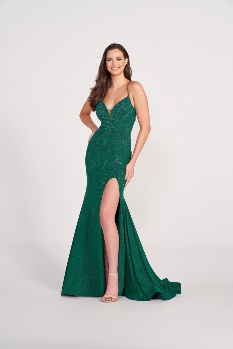 Ellie Wilde Long Jersey Prom Dress EW122028