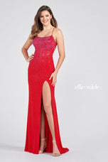 Ellie Wilde Long Jersey Prom Dress EW122033