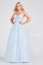 Ellie Wilde Long Sparkle Prom Dress EW122076