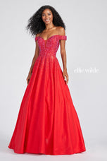 Ellie Wilde Long Prom Dress EW122106
