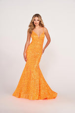 Ellie Wilde Mermaid Velvet Sequin Prom Dress Ew34016