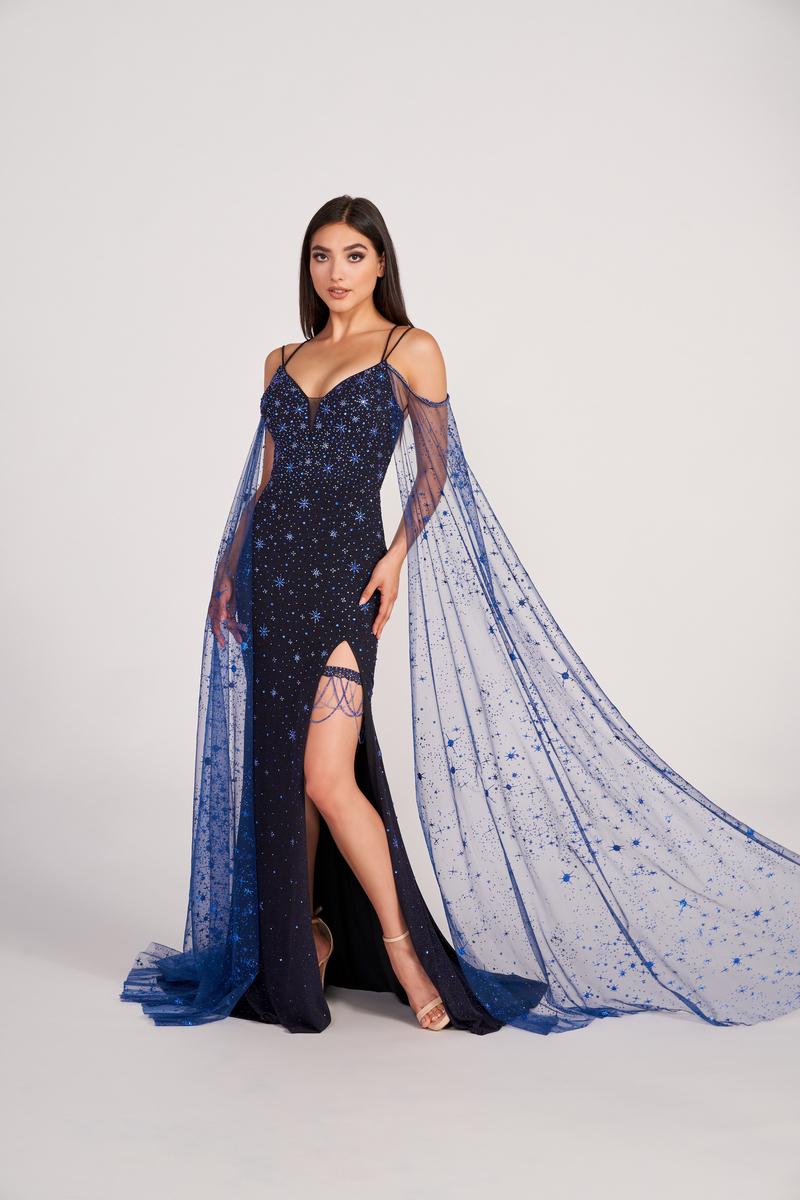 Shop Mac Duggal Embellished Tulle Trapeze Dress | Saks Fifth Avenue