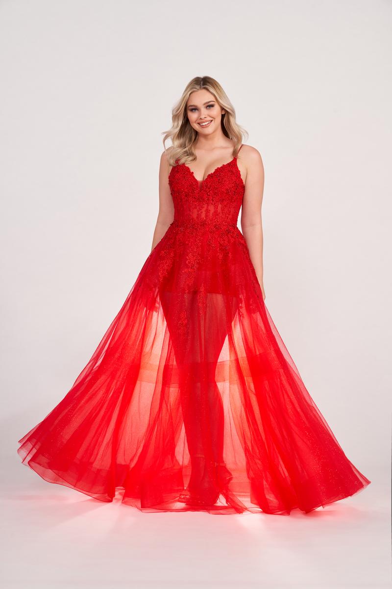 Ellie Wilde Corset Bodice Ball Gown Prom Dress EW34036 – Terry Costa