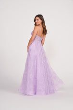 Ellie Wilde Long A-Line Lace Prom Dress EW34051