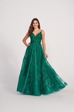 Ellie Wilde Long A-Line Lace Prom Dress EW34051