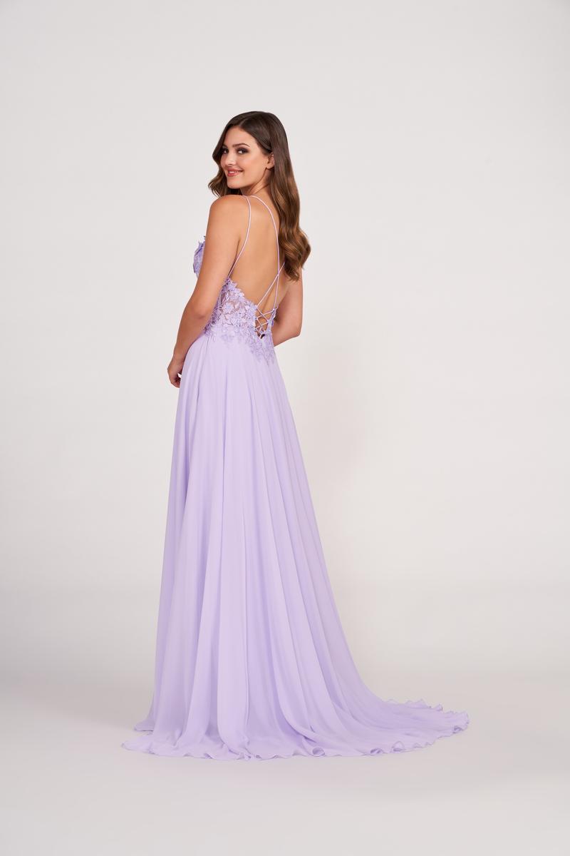 Ellie Wilde Long A-Line Chiffon Prom Dress EW34078