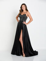 Ellie WIlde Satin A-Line Prom Dress EW34128