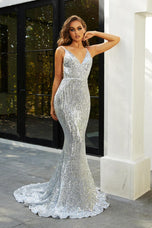 Portia and Scarlett Long Sequin Prom Dress PS21287