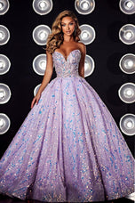 Portia and Scarlett Fitted Strapless Prom Dress PS23824