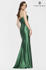 Faviana Long One Shoulder Satin Prom Dress S10811