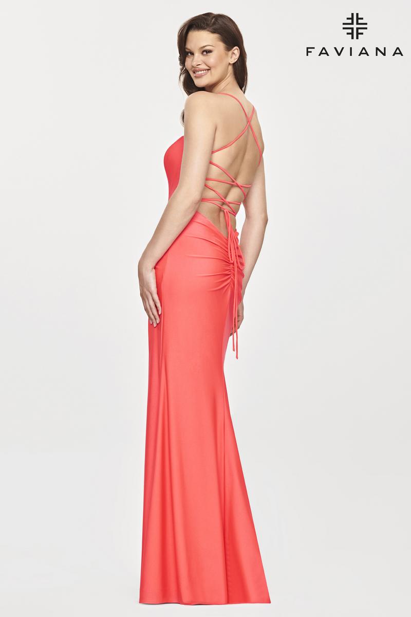 Faviana Long Corset Bodice Prom Dress S10825