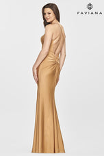Faviana Long Low Open Back Prom Dress S10844