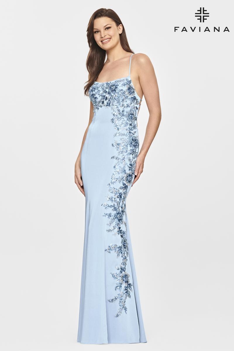Faviana Long Scoop Prom Dress S10845