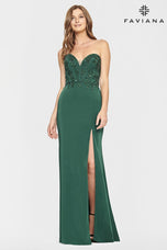 Faviana Long Sweetheart Neck Prom Dress S10865