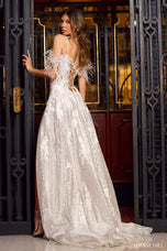 Sherri Hill Long Corset Lace Prom Dress 55061