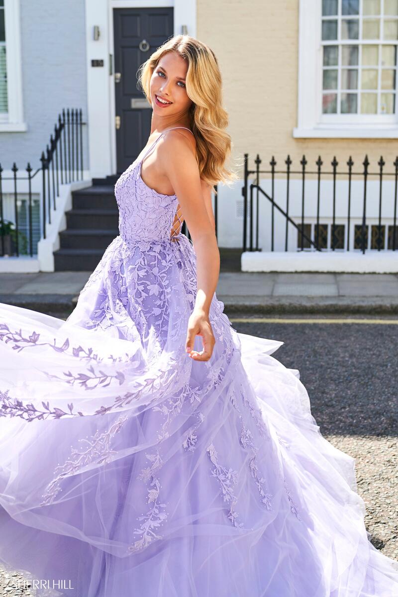 Sherri Hill Lace Ball Gown Dress 53116 Sherri Hill Lace Ball Gown Dress 53116