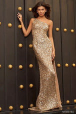 Sherri Hill Long Sequin High Slit Prom Dress 54470