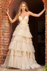 Sherri Hill Long Ruffle Prom Dress 54843