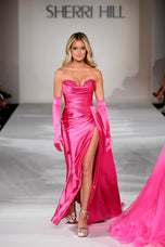 Sherri Hill Long Satin Prom Dress 55230