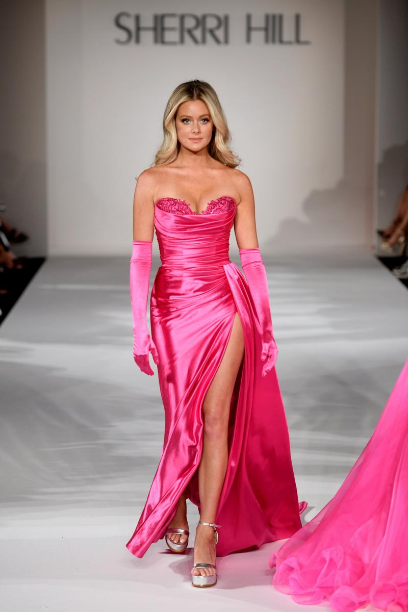 Sherri Hill Long Satin Prom Dress 55230 Sherri Hill Long Satin Prom Dress 55230