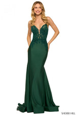 Sherri Hill Lace-up Prom Dress 55340